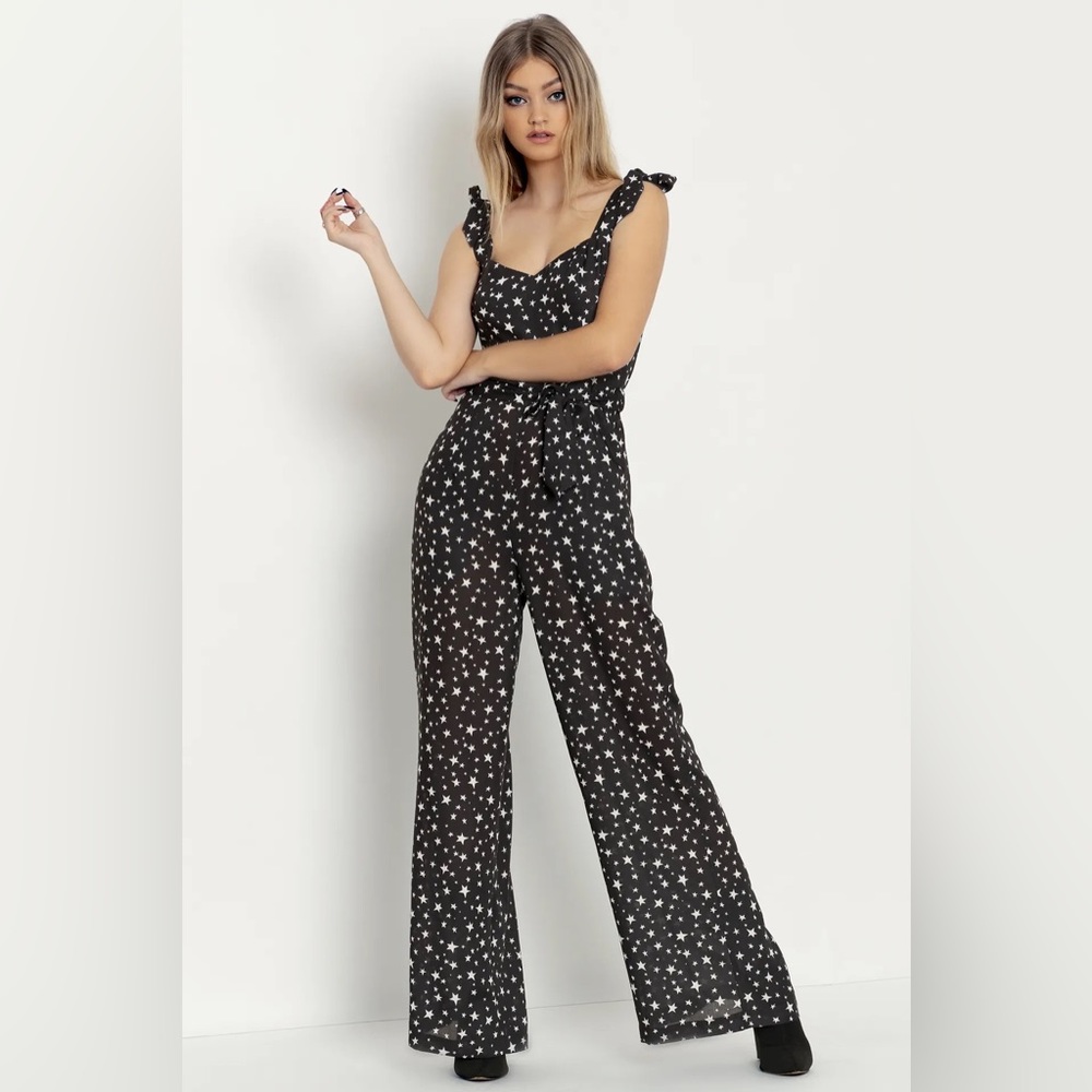 Blackmilk Rockstar Tie Jumpsuit